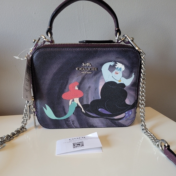 Coach Handbags - Coach X Disney Little Mermaid Ursula Small Box Crossbody, BNWT